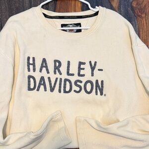 Harley-Davidson Off-White Crew Neck Sweater